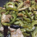 月の影と海's cooksnap of when they made 豚こまとゴーヤとなすのゆず胡椒ポン酢炒め.