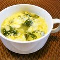 アイリッシュショコラ's cooksnap of when they made レンジで即席★たまごわかめスープ.