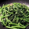 ame-ikuru's cooksnap of when they made 農園レシピ・青菜のニンニク炒め.