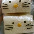 マーミーまま's cooksnap of when they made キティちゃんのクルクルサンド☆キャラ弁.