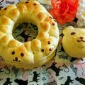 ももちゃんのれしぴ's cooksnap of when they made ふわふわもちもち☆HBでくまのちぎりパン.