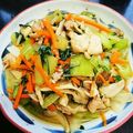 KOTARO1230's cooksnap of when they made チンゲン菜を使った野菜豚バラしょうが炒め.