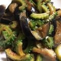 ちづりんも's cooksnap of when they made 簡単 ♪ ゴーヤとナスの甘辛味噌炒め.