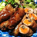 ぽむぽむまりん's cooksnap of when they made ごぼうとにんじんの豚肉巻き.