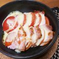 しのくまら's cooksnap of when they made 簡単おつまみ♡トマトベーコン焼き.