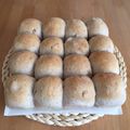 うめぼしこんぶ's cooksnap of when they made 全粒粉30%の、手捏ね、くるみちぎりパン.