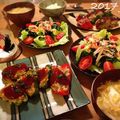 はなまなみ's cooksnap of when they made ♡カラフルピーマンの肉詰め♡.