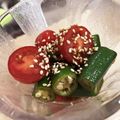 petitmi3's cooksnap of when they made トマトとオクラの簡単ナムル和え.