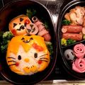 3姉弟Miota's cooksnap of when they made ハロウィン☆キティちゃん☆キャラ弁☆簡単.