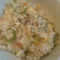 ぱらおしゃん's cooksnap of when they made トマトとオクラと卵の優しいお味の雑炊❤.