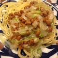 花花里's cooksnap of when they made 簡単納豆パスタ.