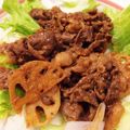 おたく！'s cooksnap of when they made 牛肉とレンコンの焼き肉サラダ.