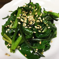 卵せんべい's cooksnap of when they made つるむらさきの胡麻炒め.