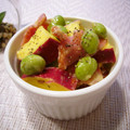 runa10's cooksnap of when they made さつま芋とお豆の温サラダ＊おつまみ仕立て.