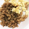 青沙◉'s cooksnap of when they made ＊常備菜＊鶏そぼろ 超簡単！.