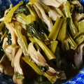 生まれは蜂蜜's cooksnap of when they made 小松菜ときのこと揚げの煮びたし.