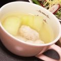 tomo☆18's cooksnap of when they made 生姜たっぷり！冬瓜と鶏ムネ肉のトロトロ煮.