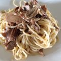 食卓旅行's cooksnap of when they made 超絶、ポルチーニのクリームパスタ.