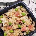 ☆tekoko☆'s cooksnap of when they made 超美味♪枝豆とベーコンと塩昆布の混ぜご飯.