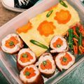 こうさかゆうあ's cooksnap of when they made お弁当に！かわいいお花の肉巻き♪.