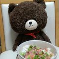 ミーちゃん姉妹のれ's cooksnap of when they made 意外な美味しさ!?イカの塩辛茶漬け.