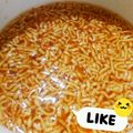 RIKOTORA's cooksnap of when they made 飽きたチキンラーメンにピリっとひと味♡.