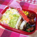 にゃにゃ☆☆☆'s cooksnap of when they made ☆胡瓜と炒り卵のおにぎり☆.