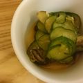 dollyj's cooksnap of when they made 胡瓜と茄子の西洋わさびポン酢漬け.