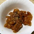りんのパパです's cooksnap of when they made ＊捨てないで！余った鶏皮で甘辛炒め＊.