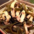 mariema's cooksnap of when they made 高野豆腐と茎わかめとしめじの煮物　お弁当.