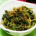 はしびろ★'s cooksnap of when they made ＋＋豆苗とほうれん草のおひたし＋＋.