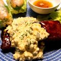 chibijuju's cooksnap of when they made サーモンの南蛮焼き～香味タルタルソース～.