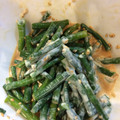 １９８４０６２０☆★'s cooksnap of when they made 十六ささげのゴマ、マヨネーズ和え物.