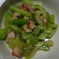 あくあ☆ぶるー's cooksnap of when they made ベーコンとセロリの白だし炒め.