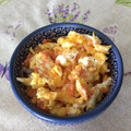 Amalka's cooksnap of when they made 簡単☆鮭フレークの卵とじ丼.