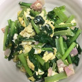 まゆまルイ's cooksnap of when they made 簡単♫小松菜と卵の中華炒め.