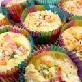 梅ちゃん～娘たちへ～'s cooksnap of when they made ❀オリーブ油　おかずマフィン❀.