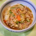 nekoland's cooksnap of when they made ご飯にﾋﾟｯﾀﾘ★豚ﾊﾞﾗ白菜あんかけ.
