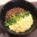 yumama198's cooksnap of when they made 簡単 そぼろ丼 お弁当にも！二色丼.