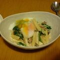 kumipon52's cooksnap of when they made ほうれん草としめじのみそクリームパスタ.