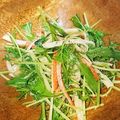まってぃ★'s cooksnap of when they made あと一品！水菜とカニカマのマヨポンサラダ.