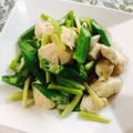 chiecocoa's cooksnap of when they made 鶏ササミとアスパラの塩中華炒め.