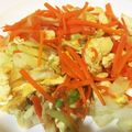 ♡HANABI18♡'s cooksnap of when they made にんじんと豆腐の卵炒め♪甘いにんじん♪.
