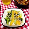 りょっこ♪'s cooksnap of when they made 小松菜とパプリカのツナ缶炒め.