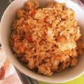 chamamaz's cooksnap of when they made エバラ『プチッと鍋』で簡単にキムチ炒飯☆.