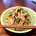 KumiBerry's cooksnap of when they made そうめんかぼちゃと豚ひき肉の炒め物.