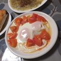 よちりん's cooksnap of when they made トマトとオリーブ油で目玉焼き.
