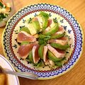アンリママ711's cooksnap of when they made びんちょうまぐろのタタキ　アボガドと♪.