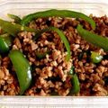 ゆきえ1003's cooksnap of when they made 豚ひき肉とピーマンのピリ辛オイスター炒め.