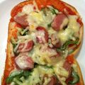くるみ717's cooksnap of when they made 野菜たっぷり♡簡単ケチャップピザトースト.